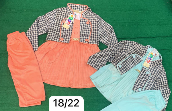 Stylish Three-Piece Outfit Set for Girls