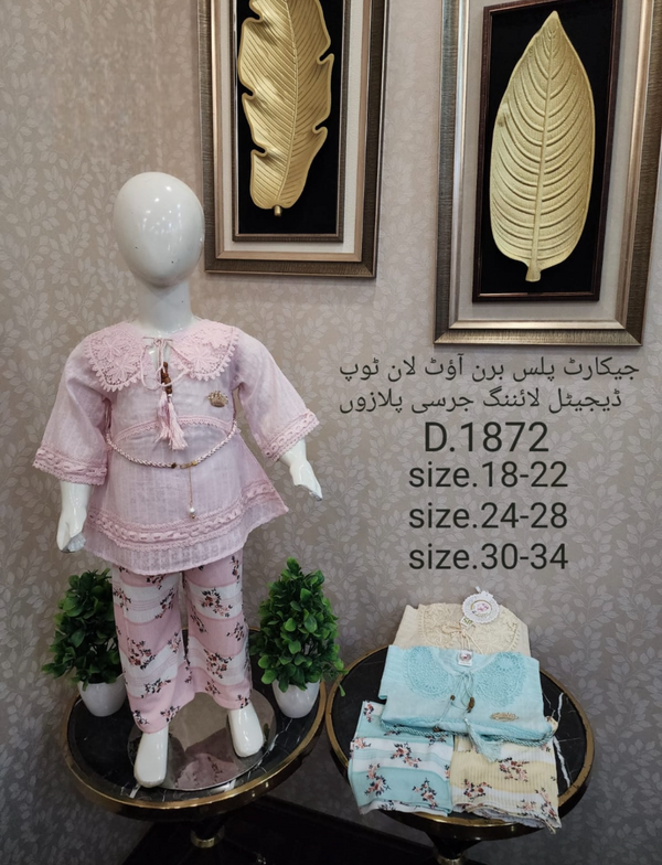 Charming Pink and White Doll Outfit